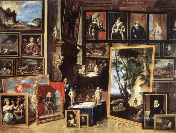  David Decoraci%C3%B3n Paredes - La galería del archiduque Leopoldo en Bruselas 1641 David Teniers el Joven